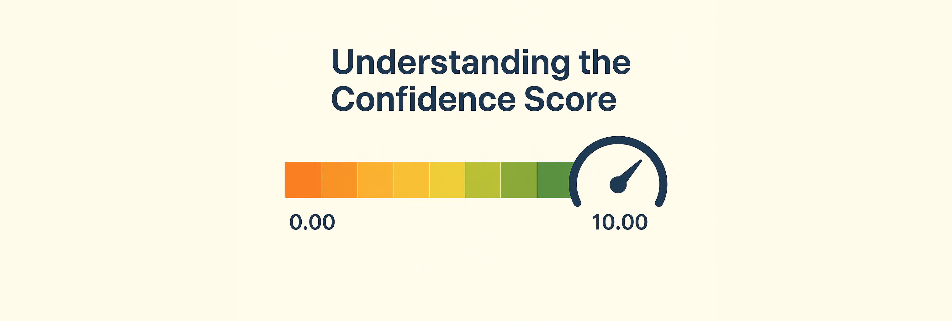 Introduction to the Confidence Score